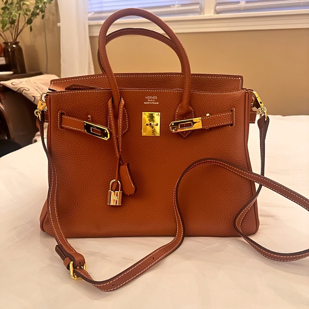 H Inspired Brown Shoulder/Crossbody Bag